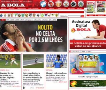 Portadas de la prensa extranjera