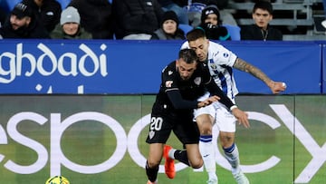 Alex Centelles, en el partido ante el Leganés.