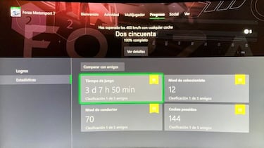 Xbox Series X|S: cómo ver las horas jugadas