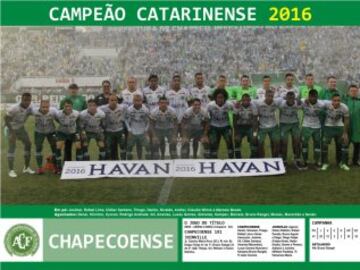 Chapecoense - El elenco verde se alzó como el mejor de su región por primera vez en su historia. Peleó palmo a palmo el título con Joinville.