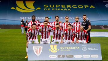 18/01/2021 El Athletic Club gana la Supercopa.   El Lehendakari, Iñigo Urkullu, el diputado general de Bizkaia, Unai Rementeria, el alcalde de Bilbao, Juan Mari Aburto, y líderes de partidos políticos vascos han felicitidao al Athletic Club después de que