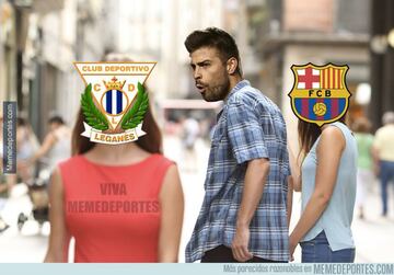 Los mejores memes de la victoria de Leganés ante el Barcelona