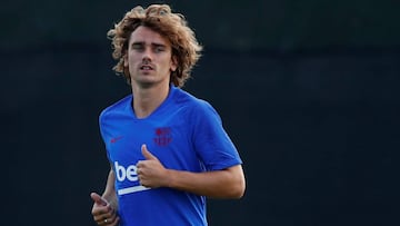 Soccer Football - FC Barcelona Training - Ciutat Esportiva Joan Gamper, Barcelona, Spain - July 15, 2019   Barcelona&#039;s Antoine Griezmann during training   REUTERS/Albert Gea