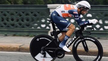 El piloto italiano Vincenzo Nibali en el Giro d'Italia.