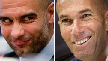 La ensalada de piropos y elogios entre Zidane y Guardiola: todas sus frases de admiración mutua