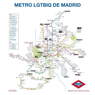 As¨ª ser¨ªa el Metro de Madrid en homenaje al Orgullo Gay