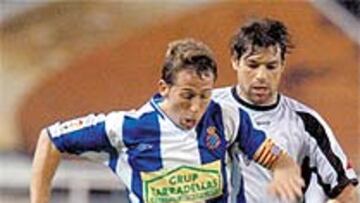 <b>COMO SIEMPRE. </b>Raúl Tamudo volvió a marcar y a ser decisivo para el triunfo del Espanyol.