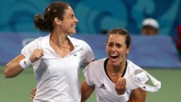 <b>MEDALLA.</b> Las pareja de dobles española formada por Anabel Medina y Virginia Ruano se clasificaron para la final del torneo olímpico asegurando otra medalla para el tenis español.