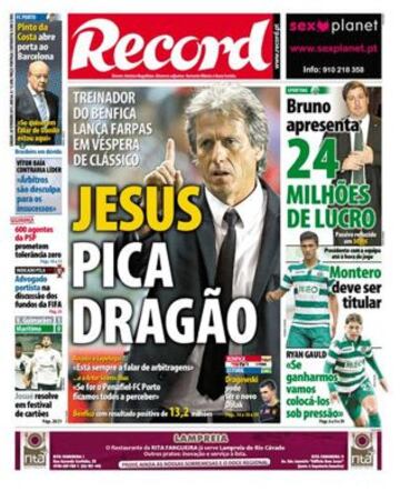 Portadas de la prensa deportiva