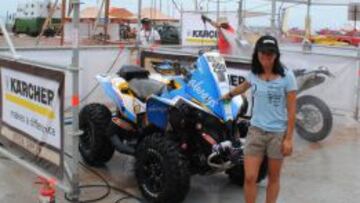 Paula Gálvez es la única chilena en el Dakar. Aún se mantiene en competencia.