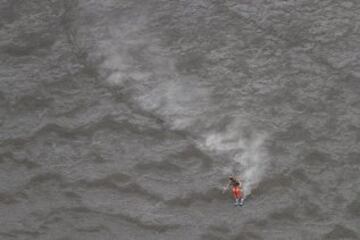 Deslizarse sobre laderas de fuego, una prueba épica