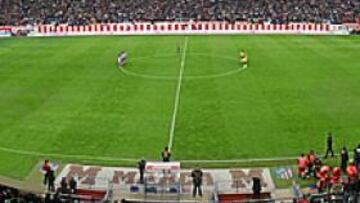 <b>COMPLETO. </b>El Vicente Calderón presentó este fantástico aspecto frente al Barcelona. El jueves el ambiente será muy parecido.