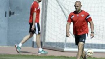 Jémez, durante un entrenamiento.