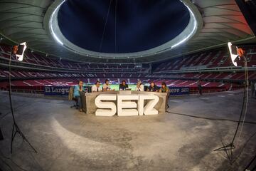 Alfredo Relaño, Saúl Ñíguez, Manu Carreño y Enrique Cerezo.
