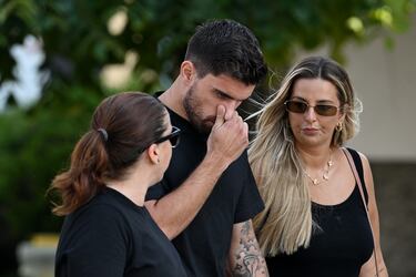 Rúben Neves llega al funeral de Diogo Jota y su hermano André Silva en la Igreja Matriz de Gondomar el 5 de julio de 2025 en Gondomar, Portugal.