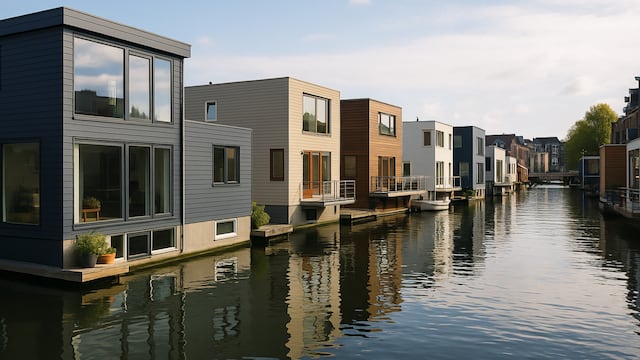 Rising sea levels are a threat to many who live nearby, but maybe not if they move from its side to on top.