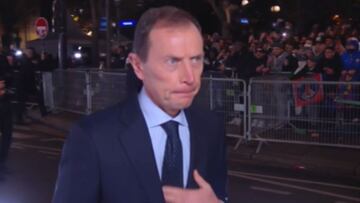 Llega Butragueño a la alfombra roja de París... y es abucheado por la afición francesa