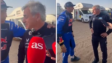 Nani Roma se acerca a Sainz y la palabra que le sale del alma para decirle resume 100% la dureza del Dakar