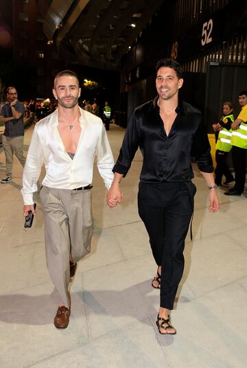 Pelayo Díaz y su novio asisten al concierto de Luis Miguel en el estadio Santiago Bernabéu.