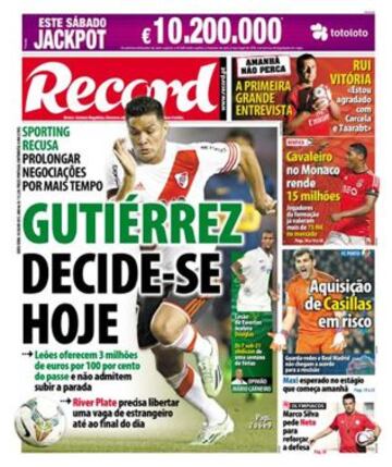 Portadas de la prensa deportiva