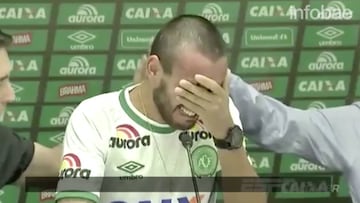 Alan Ruschel rompe a llorar: "He perdido muchos amigos"