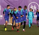 Tres entrenamientos del Real Valladolid para preparar la final de Granada