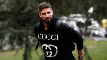 Soccer Football - UEFA Nations League - France Training - Clairefontaine, France - November 12, 2018   France&#039;s Olivier Giroud before training   REUTERS/Benoit Tessier