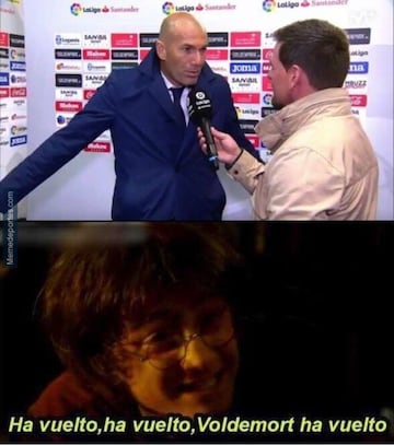 Los mejores memes del regreso de Zidane al Real Madrid
