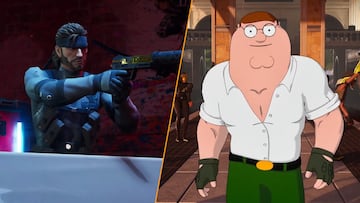 fortnite nuevas skins solid snake peter griffin