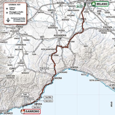 Mil¨¢n San Remo 2021: perfil, recorrido y ciclistas