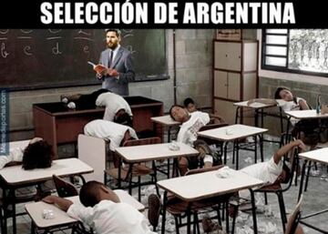 Los memes del tropiezo de la Argentina de Messi ante Perú