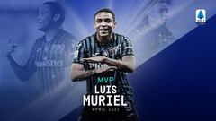 Luis Fernando Muriel es el jugador del mes de abril