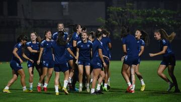 La Selección en un entrenamiento.