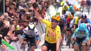 Cort Nielsen repite triunfo al esprint en A Estrada y refuerza el liderato