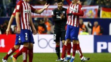 Griezmann, durante el partido de ayer.