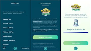 La transferencia de Pokémon GO a HOME requiere de un inicio de sesión previo con Cuenta Nintendo.