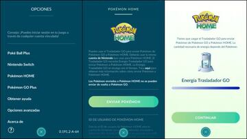 La transferencia de Pok¨¦mon GO a HOME requiere de un inicio de sesi¨®n previo con Cuenta Nintendo.