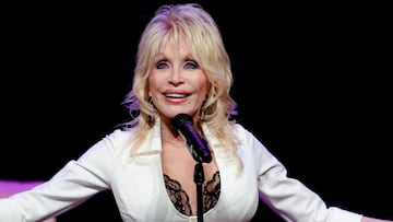 Dolly Parton en la conferencia de prensa de "Dolly: Un Musical Original" en el Centro Fisher para las Artes Escénicas el 28 de enero de 2025 en Nashville, Tennessee.