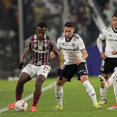 Jhon Arias, todoterreno en el triunfo de Flu ante Colo Colo