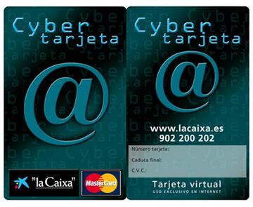 La tarjeta virtual o Cybertarjeta de La Caixa, una de las mejores opciones 