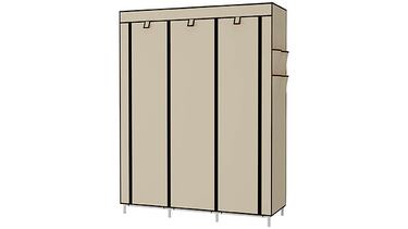 Encontramos un armario ropero barato y plegable en tres colores