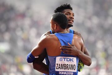 Fotos para la historia. Así logró Anthony Zambrano la medalla de plata en el Mundial de Atletismo