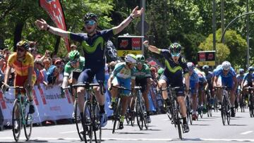 Jasha S&uuml;tterlin celebra su victoria en la &uacute;ltima etapa de la Vuelta a Comunidad de Madrid 2017.