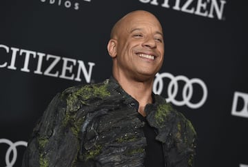 El acotr, Vin Diesel, en la alfombra roja en la premiere mundial Avengers: Endgame en Los Ángeles, California.  