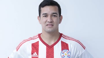 N&eacute;stor Camacho, jugador de la Selecci&oacute;n Paraguay.