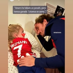 El post-partido más dulce de Griezmann