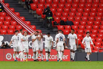 0-1. Nacho Fernández celebra el primer gol.