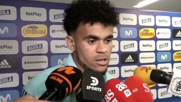 Luis Díaz, jugador de la Selección Colombia, analiza el triunfo ante Venezuela.