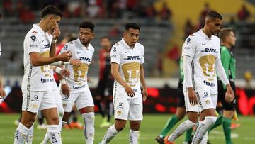 (L-R), Juan Dinenno, Jose de Oliveira, Sebastian Saucedo, Higor Meritao of Pumas during the game Atlas vs Pumas UNAM, corresponding to day 06 of the Torneo Clausura Grita Mexico C22 of Liga BBVA MX, at Jalisco Stadium, on February 20, 2022.
<br><br>
(I-D), Juan Dinenno, Jose de Oliveira, Sebastian Saucedo, Higor Meritao de Pumas durante el partido Atlas vs Pumas UNAM, correspondiente a la jornada 06 del Torneo Clausura Grita Mexico C22 de la Liga BBVA MX, en el Estadio Jalisco, el 20 de Febrero de 2022.