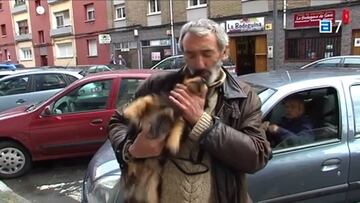 La despedida de un perro y su dueño, Josín Lazcano y Trasgu.